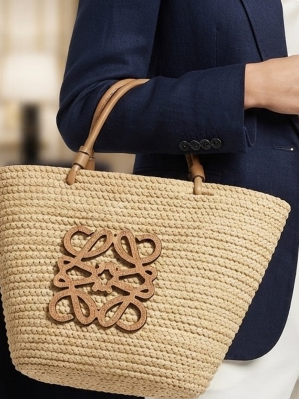 LOEWE Straw Tote Bag
